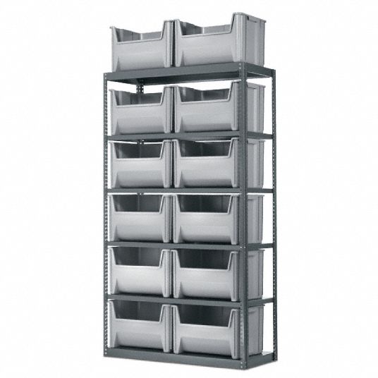 Akro-Mils Storage Shelf Bins for 18in. Shelves:Boxes:Bins