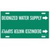 Deionized Water Supply Strap-On Pipe Markers