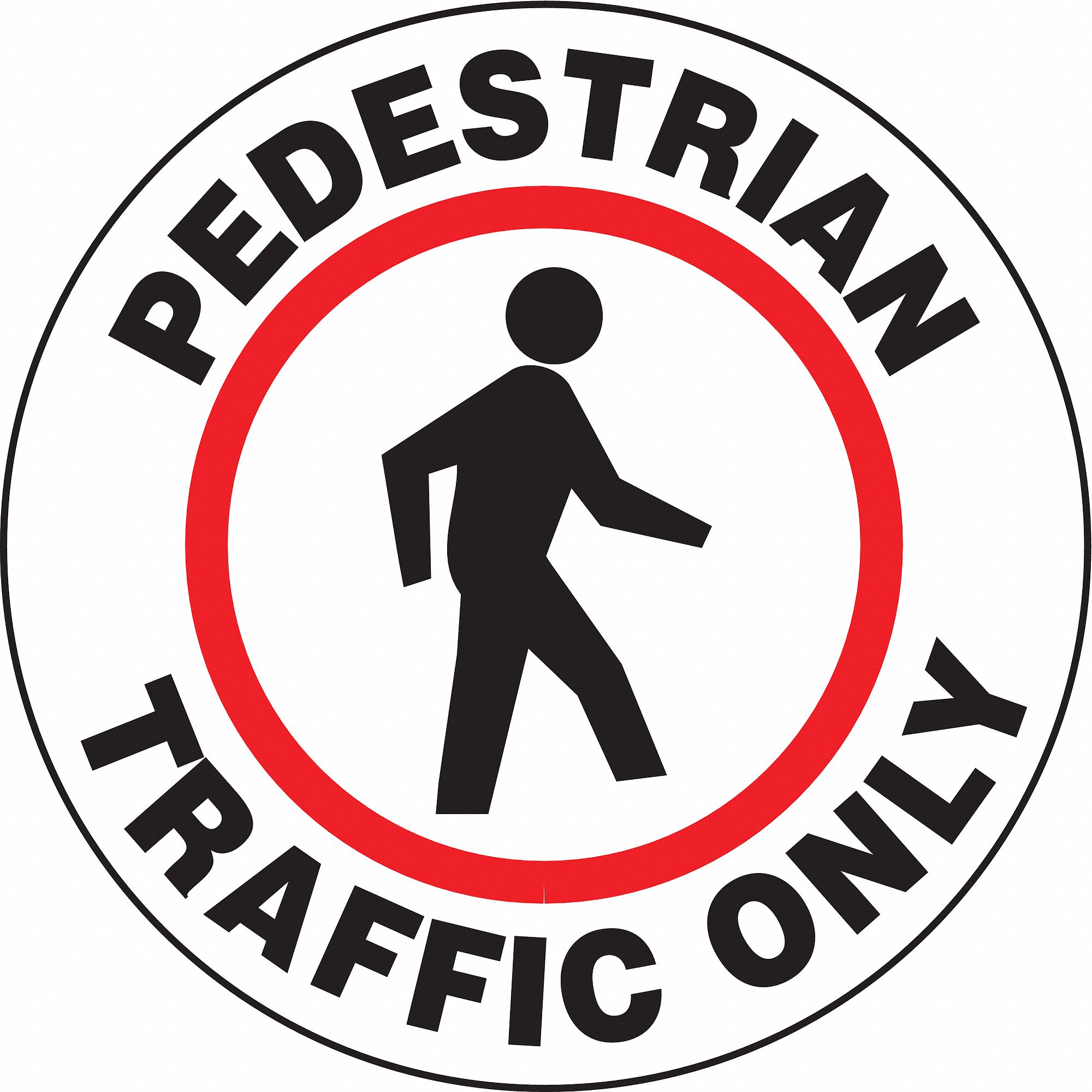 Floor Sign,17In,Pedestrian Traffic Only