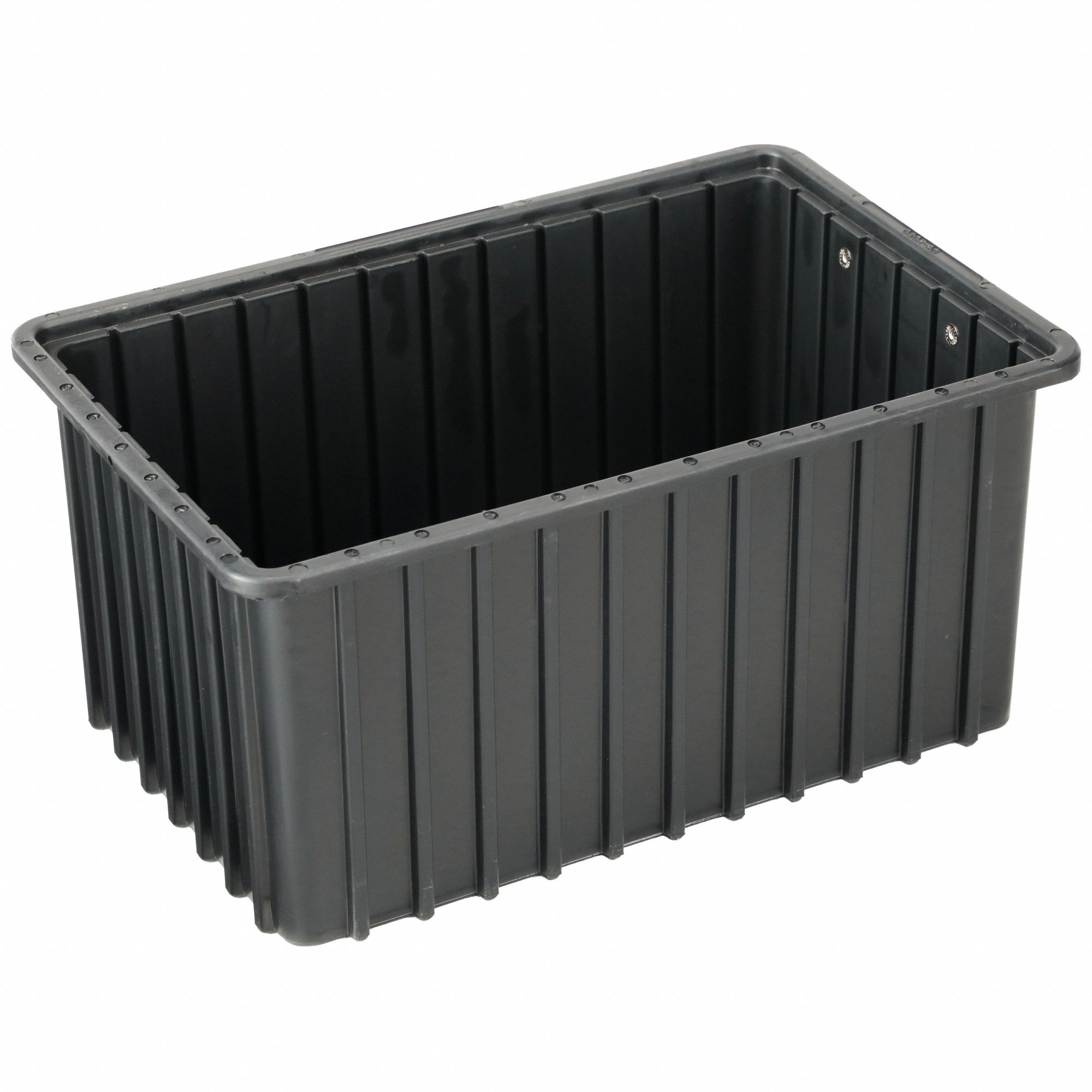Divider Box: 0.6 cu ft, 16 1/2 in x 10 7/8 in x 8 in, Lid Not Included, Plastic