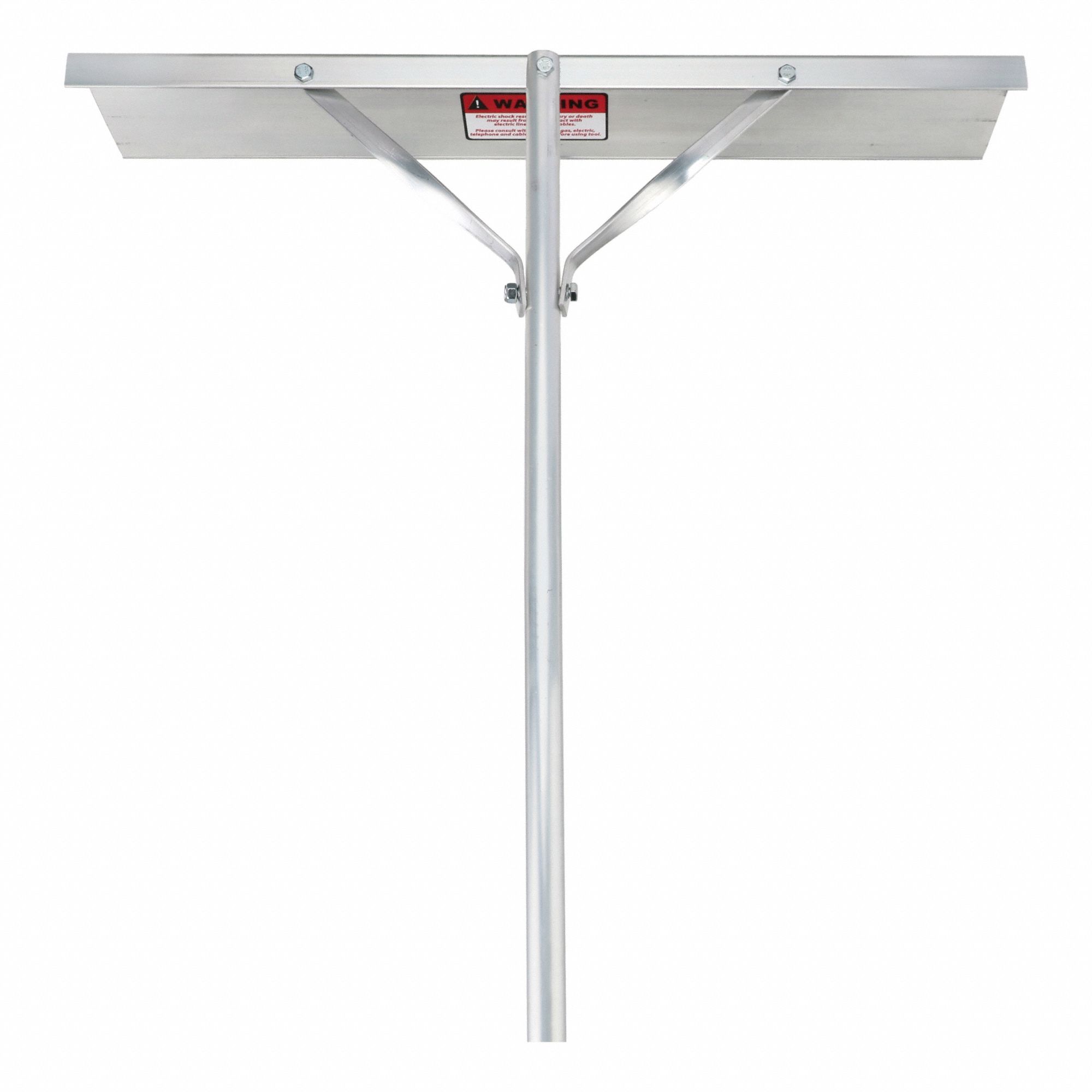 Snow Roof Rake: Telescoping, Aluminum, 16 ft Handle Lg, 24 in Blade Lg, Aluminum