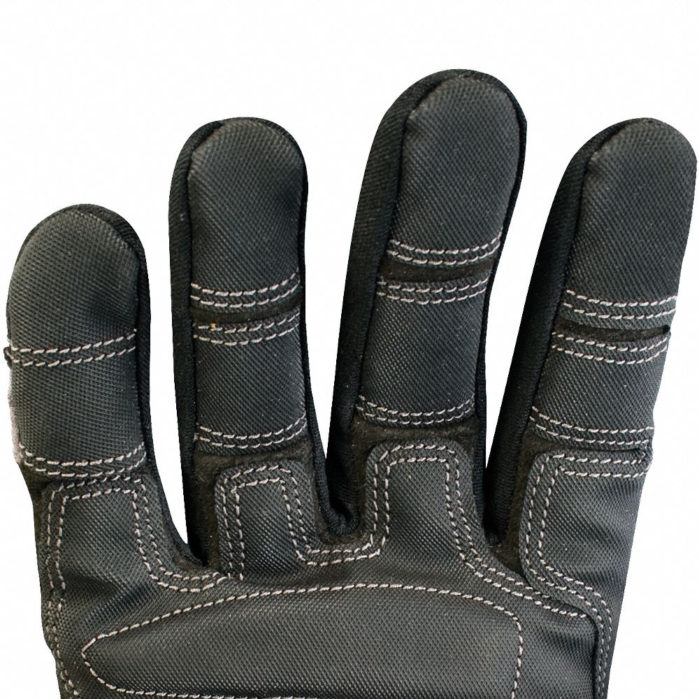 YOUNGSTOWN GLOVE CO. AntiVibration Gloves, 2XL, Black/Gray, PR 9PVC8