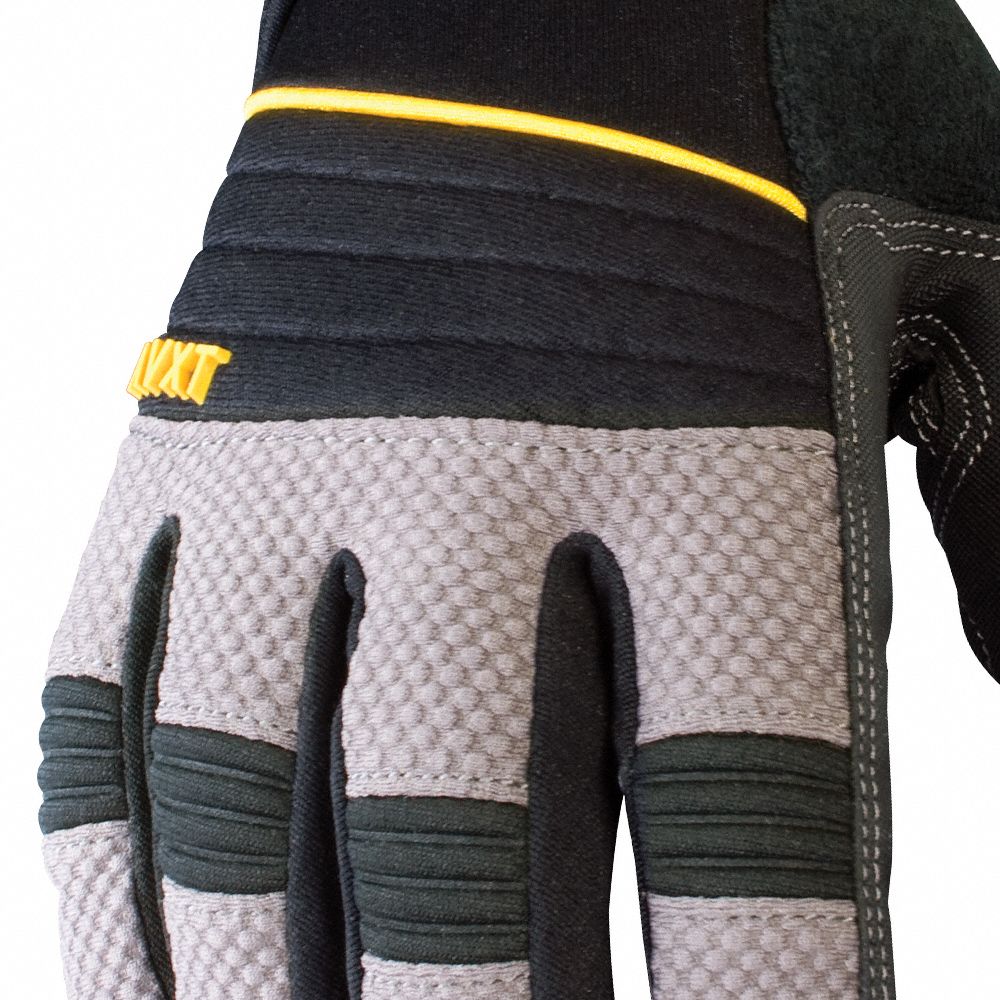 YOUNGSTOWN GLOVE CO. AntiVibration Gloves, 2XL, Black/Gray, PR 9PVC8