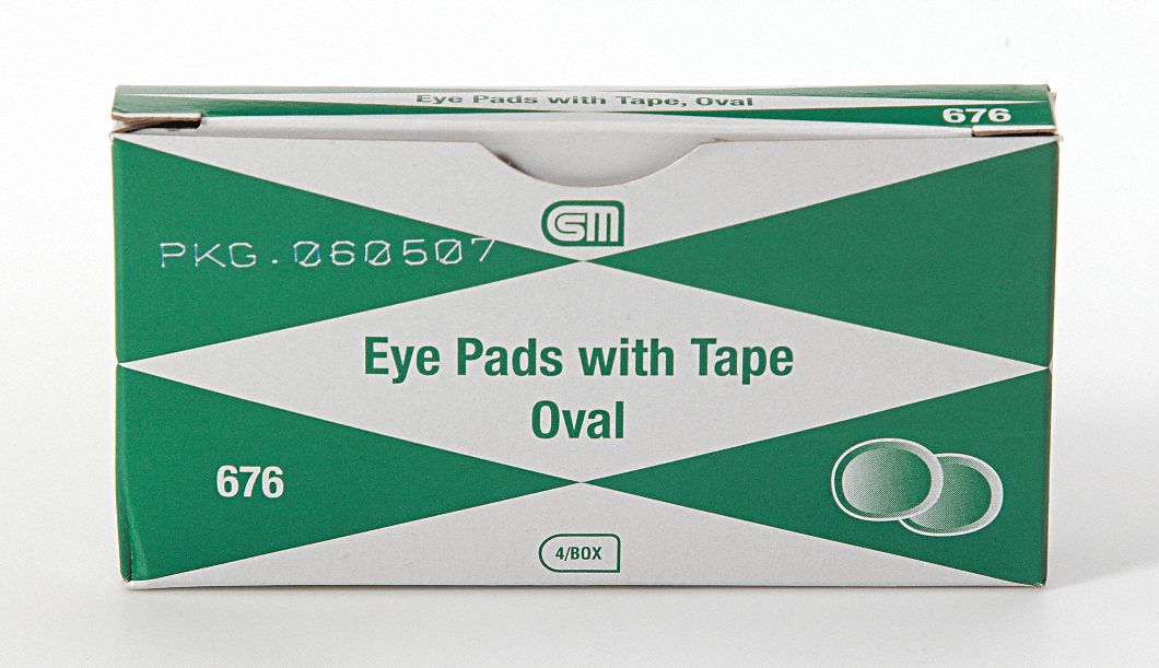 Sterile, White, Eye Pad - 9MDM3|64470 - Grainger