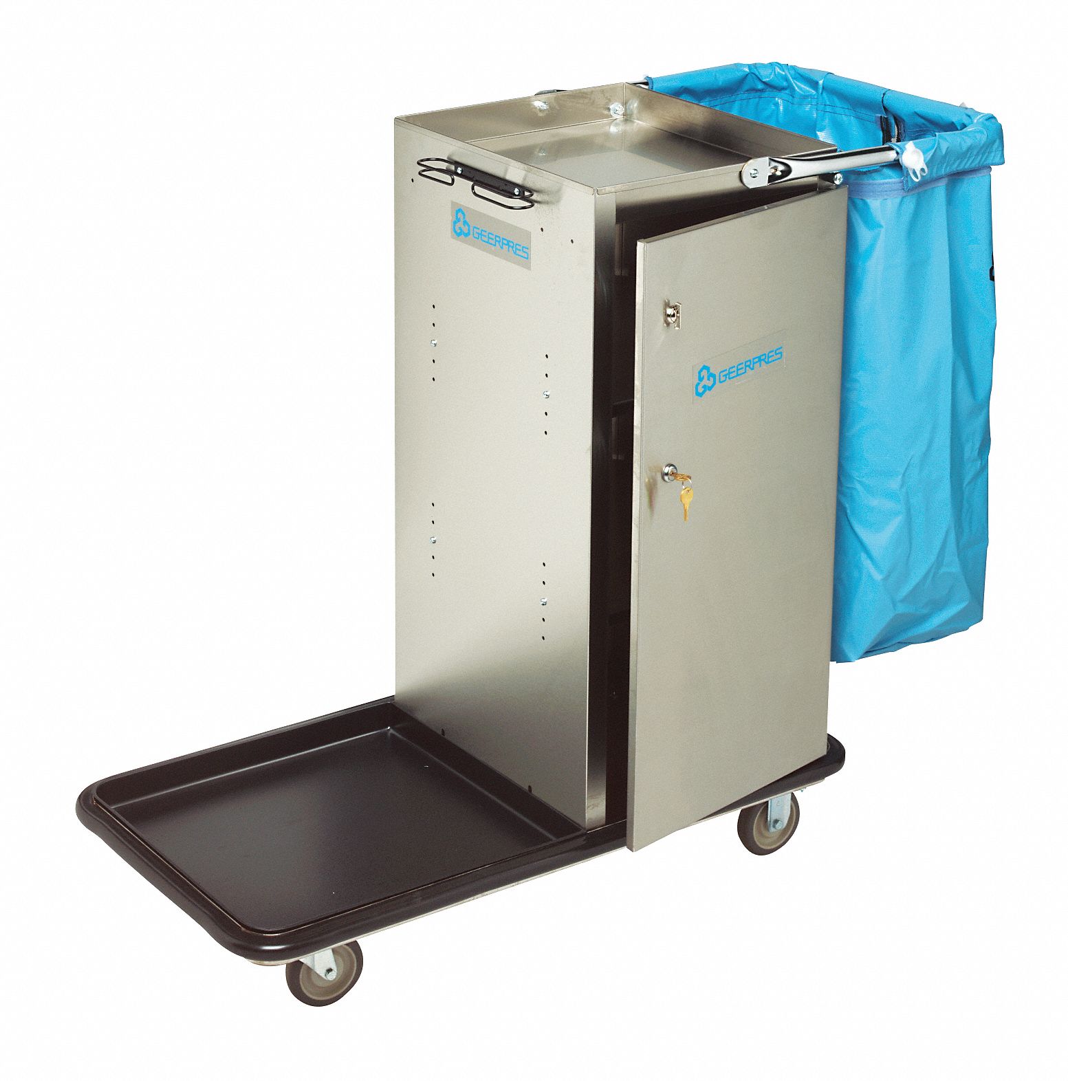 GEERPRES Housekeeping Cart,Stainless Steel 9MDN93651 Grainger