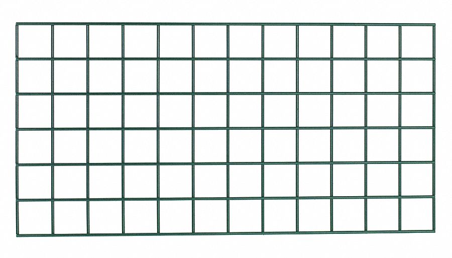 WALL GRID,GREEN,18 IN H,36 IN W,STEEL