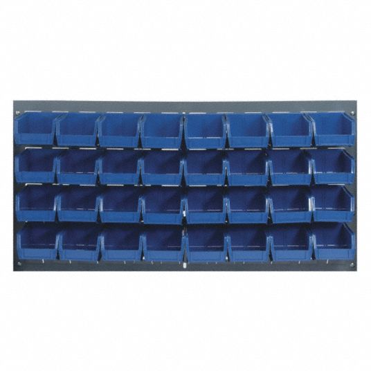 Hanging Storage Bins on Wall Panel Racks Inventory Shelves Supply Room  Quantum