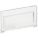 BIN WINDOW, 10¼ IN X 3¾ IN, FOR 3¼ IN BIN W, CLEAR, POLYSTYRENE, 12 PK