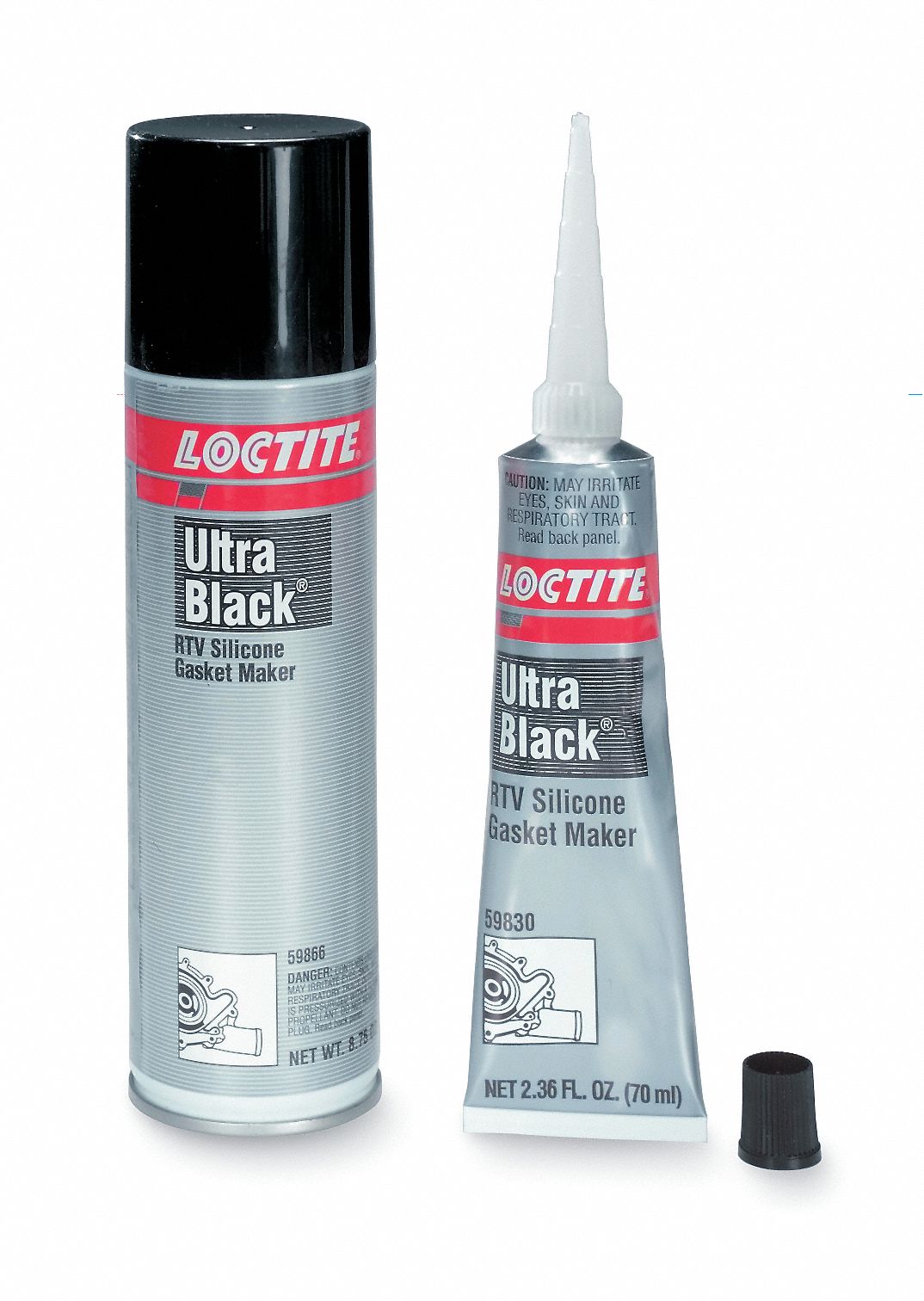 LOCTITE 190 mL Double Piston Can Pipe Thread Sealant, Black 9MH84