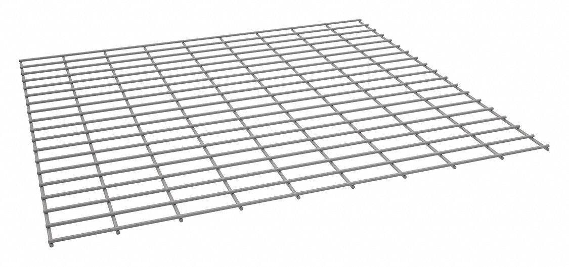 Decking: 36 in   x 36 in, 2, 250 lb Load Capacity, Steel, 5 ga Decking, Gray, Decking, 1 PR