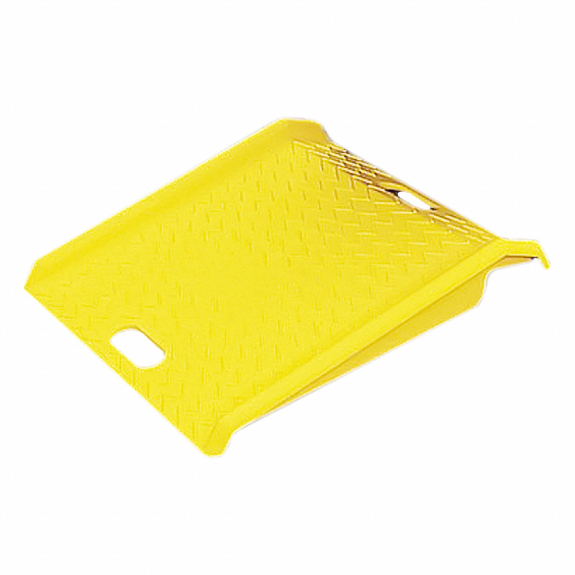 CURB RAMP, 26½ IN USABLE W, CURB RAMP, RAISED, 1,000 LB MAX LOAD CAPACITY, PLASTIC, YELLOW