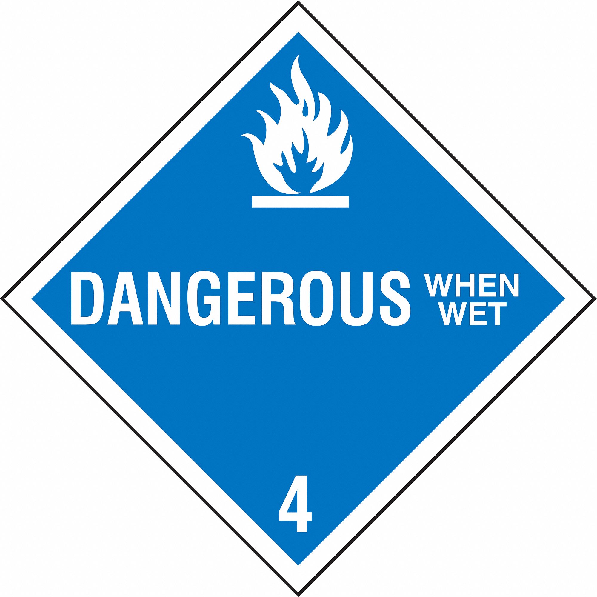 DOT CONTAINER PLACARD, 10-3/4