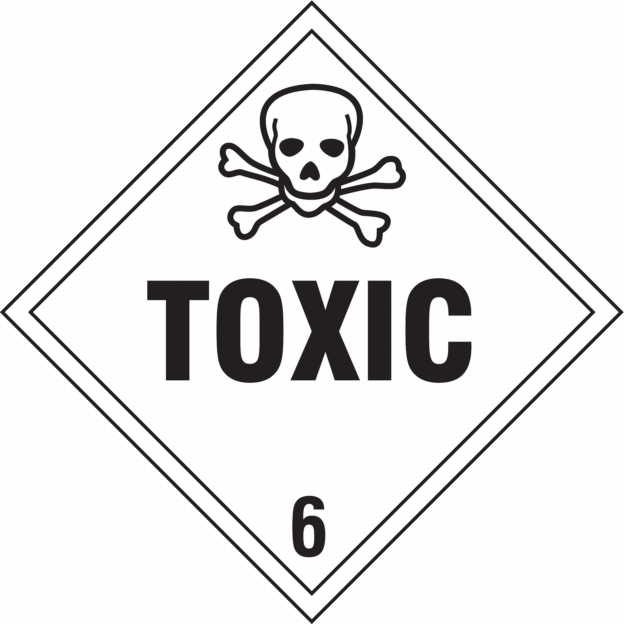 DOT CONTAINER PLACARD, 10-3/4