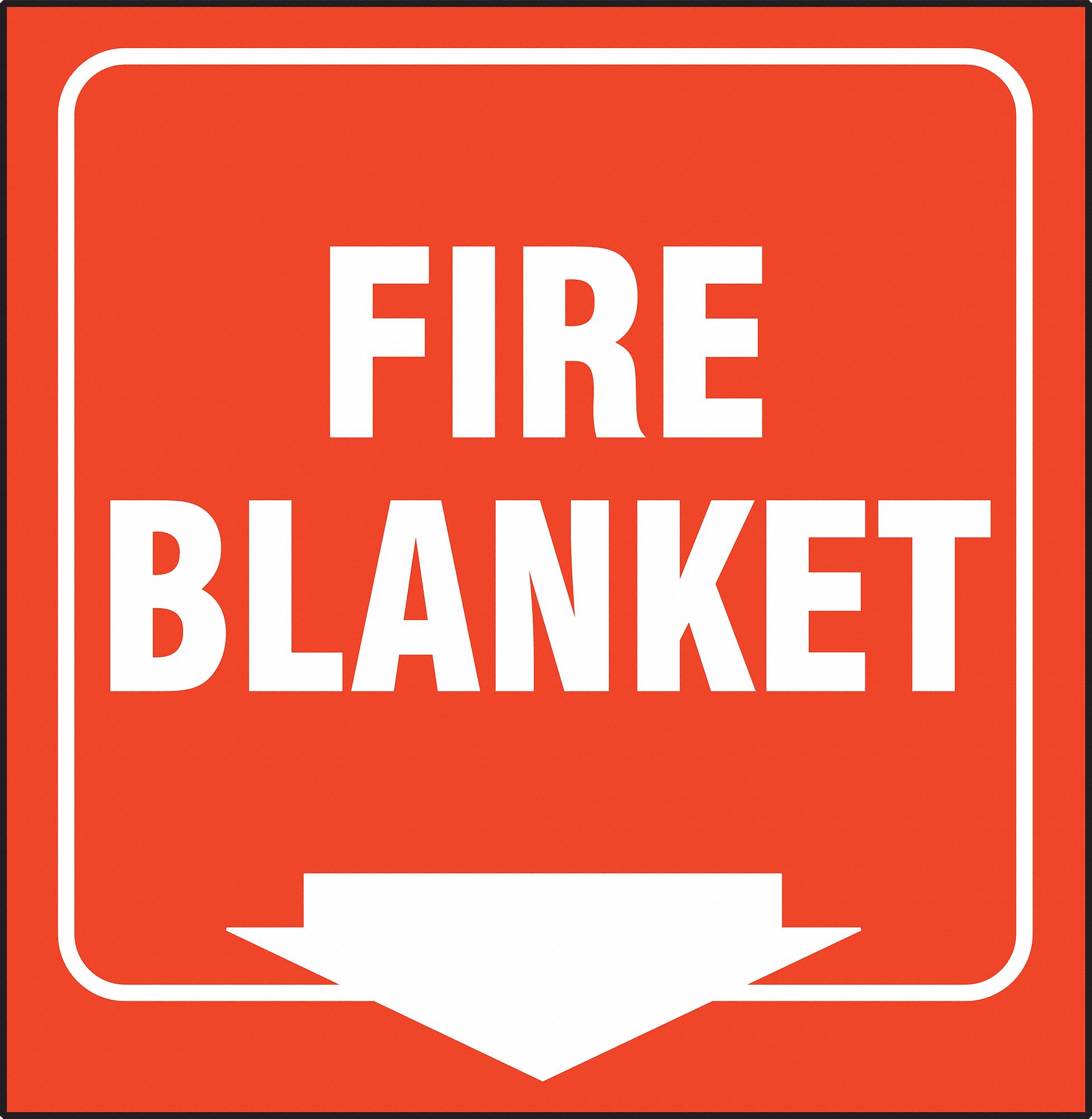 90D PROJ SIGN FIRE BLANKET