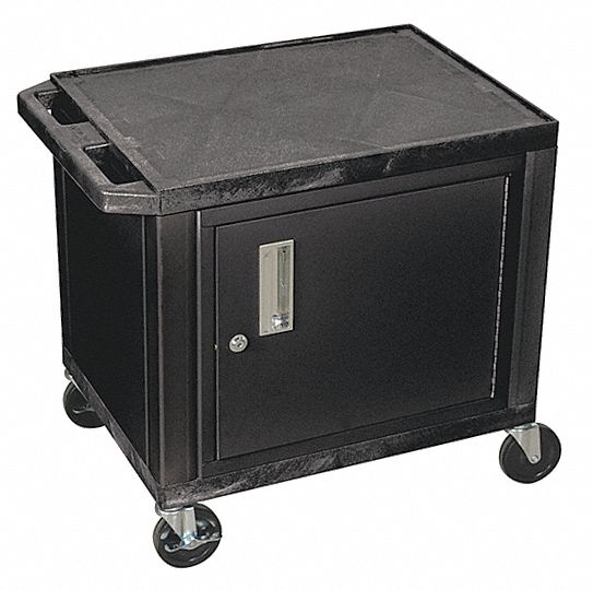 9N109 - Audio-Visual Cart 150 lb. Black 18 in L