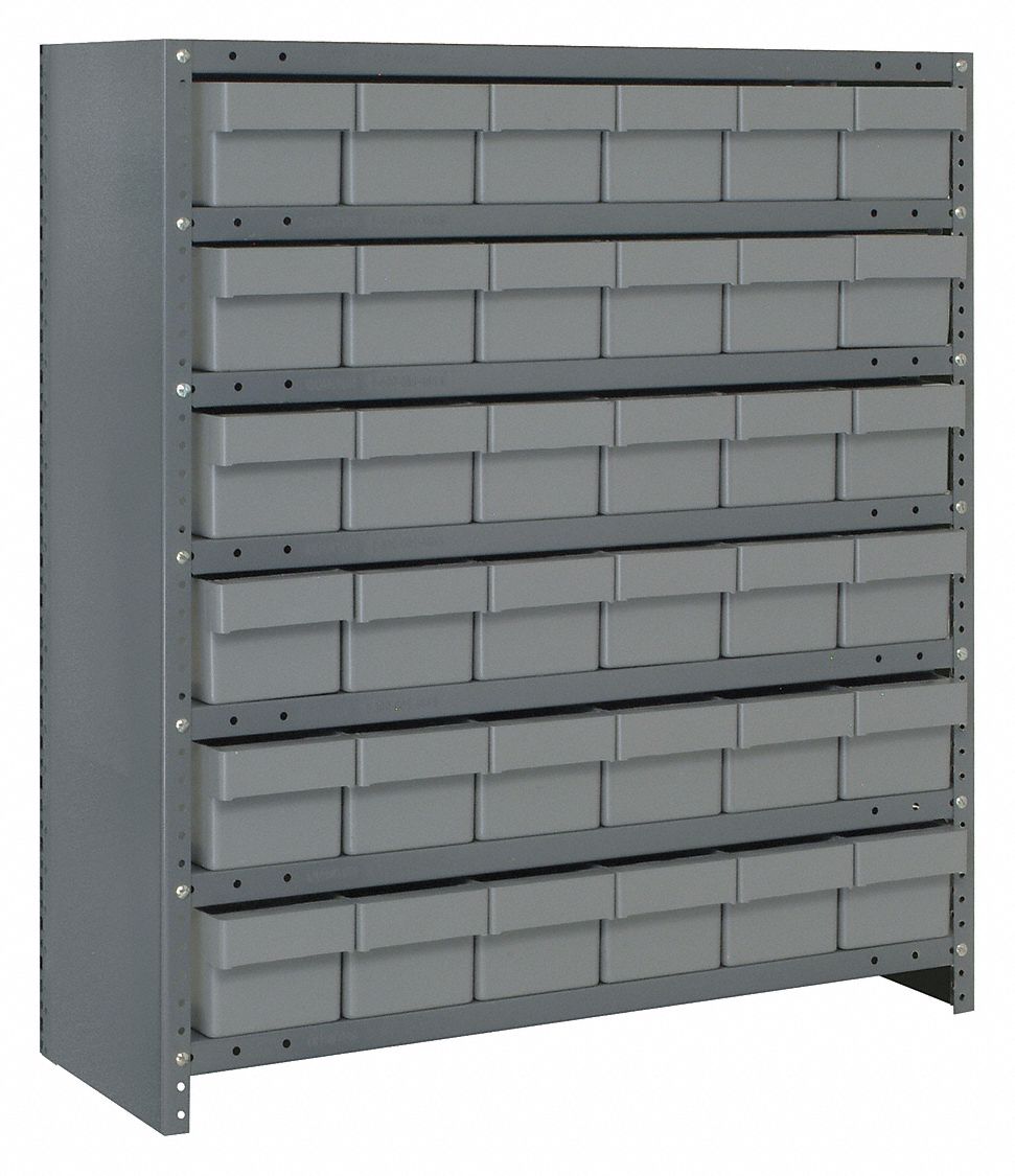 QUANTUM STORAGE SYSTEMS, 36 in x 12 in x 39 in, 1 Sided, Bin