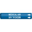 Medical Air Snap-On Pipe Markers