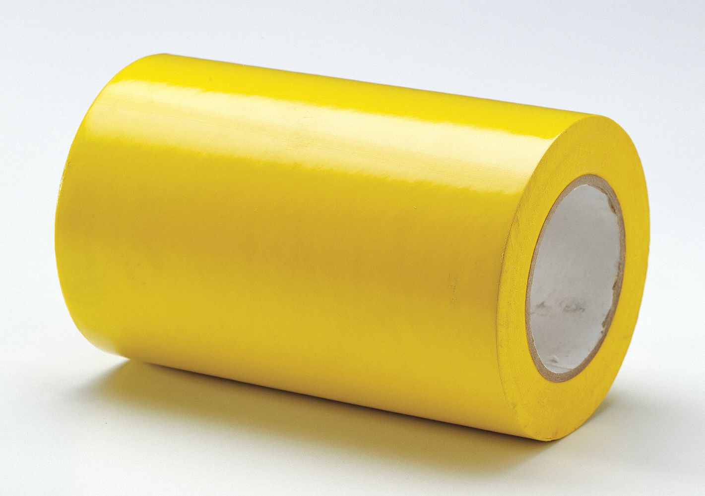 Floor Marking Tape: Gen Purpose, Solid, Yellow, 8 in x 180 ft, 5 mil Tape Thick, Approved Vendor