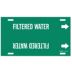 Filtered Water Strap-On Pipe Markers