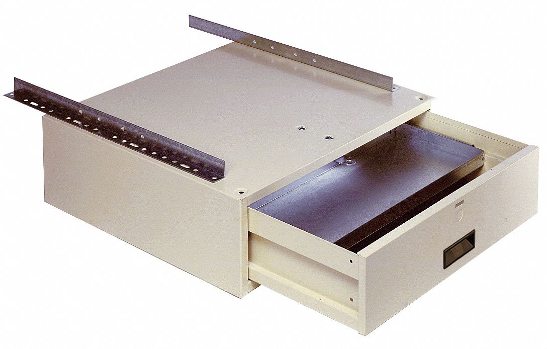 Low Profile Drawer, Steel, 5 in Height, 14 1/8 in Width, 19 3/4 in