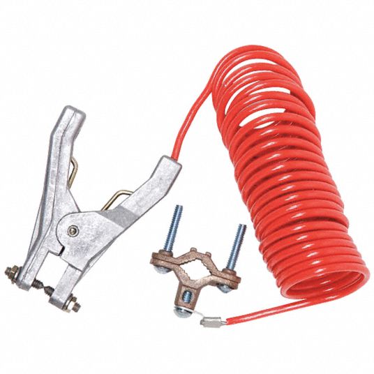 GRAINGER APPROVED Coiled Grounding Wire, Insulation Color Orange, Hand