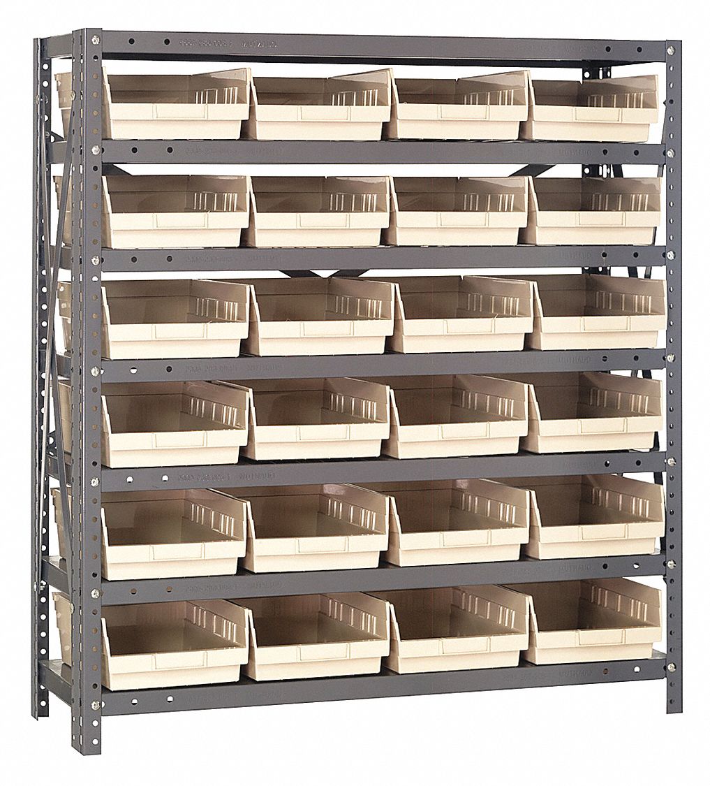 QUANTUM STORAGE SYSTEMS, 36 in x 18 in x 39 in, 1 Sided, Bin Shelving