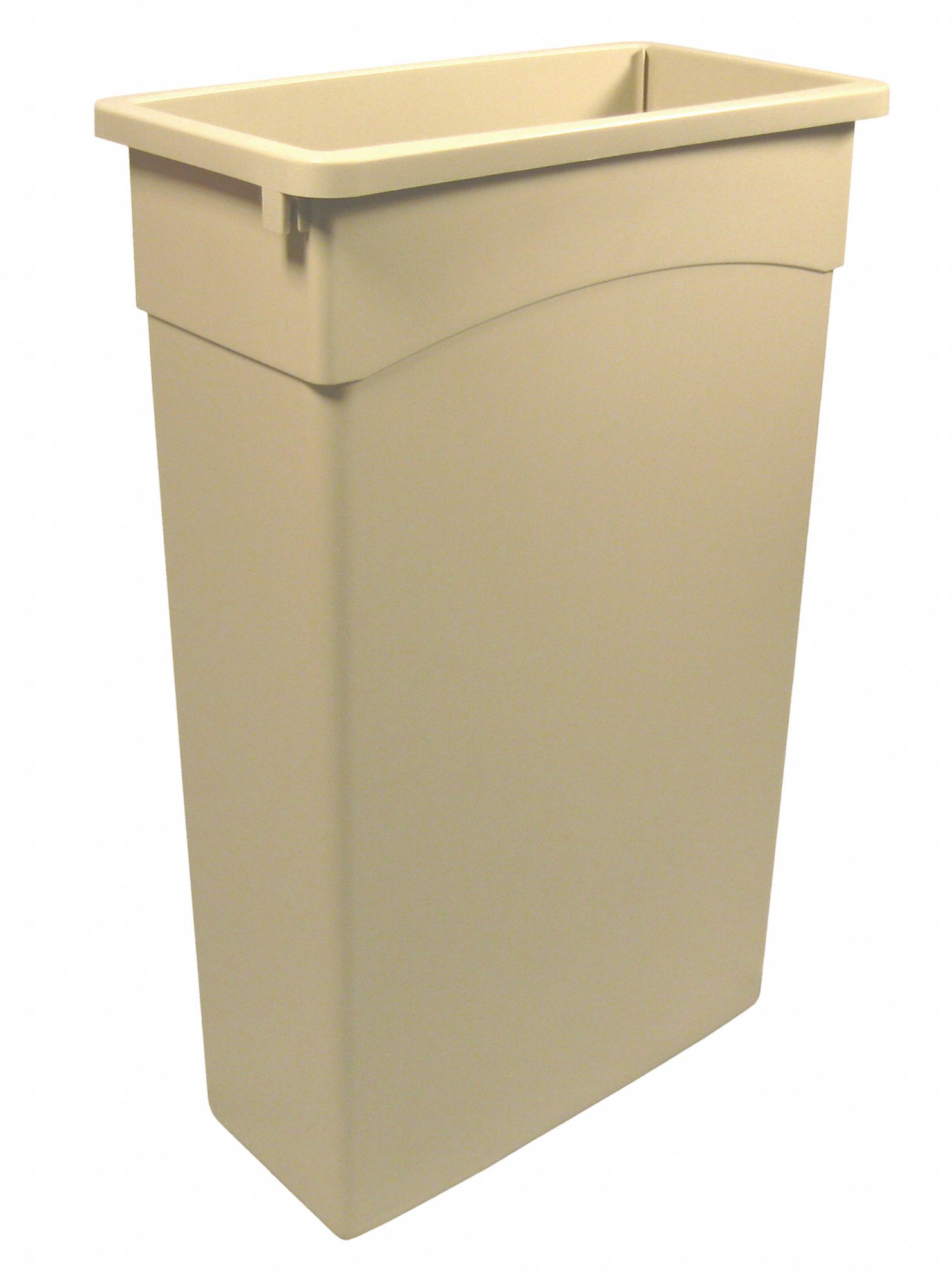 Trash Can Rectangular 23 gal Beige