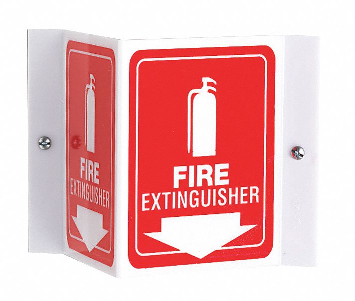 PROJ SIGN 3D 6 X 5 PNL FIRE EXT