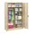 STORAGE CABINET, 48 IN X 18 IN X 78 IN, 5 SHELVES, SWING HANDLE/KEYED, 20 GA PANEL, ADJUSTABLE