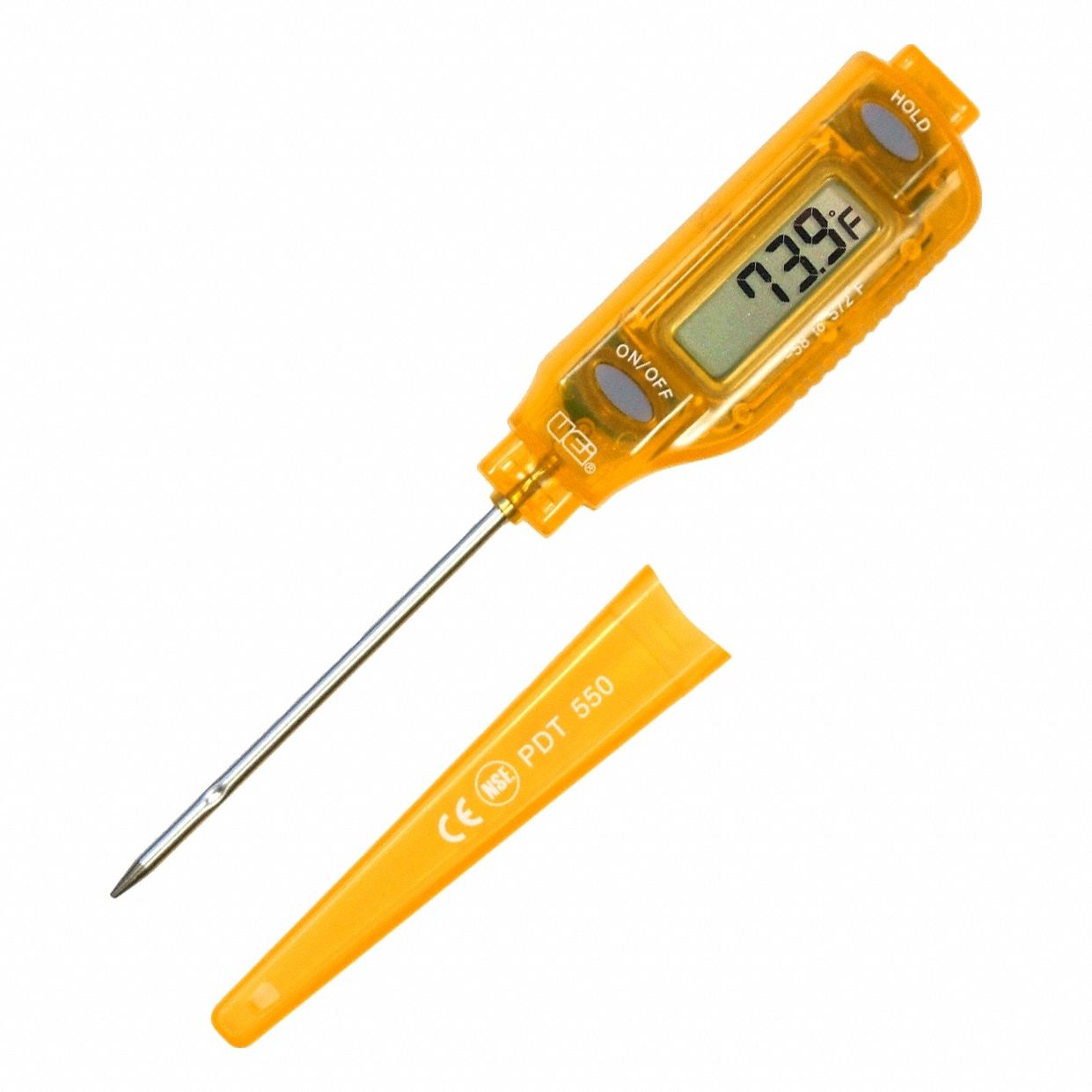 WATERPROOF DIGITAL POCKET THERMOMETER, WATERPROOF, 300 ° C MAXIMUM TEMPERATURE, 572 ° F MAXIMUM TEMPERATURE
