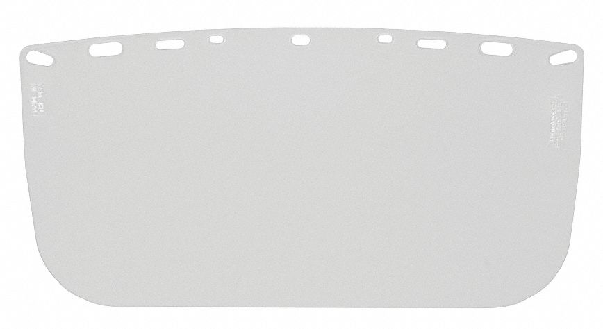 Hard Hat Clear Visor Flat Polyester