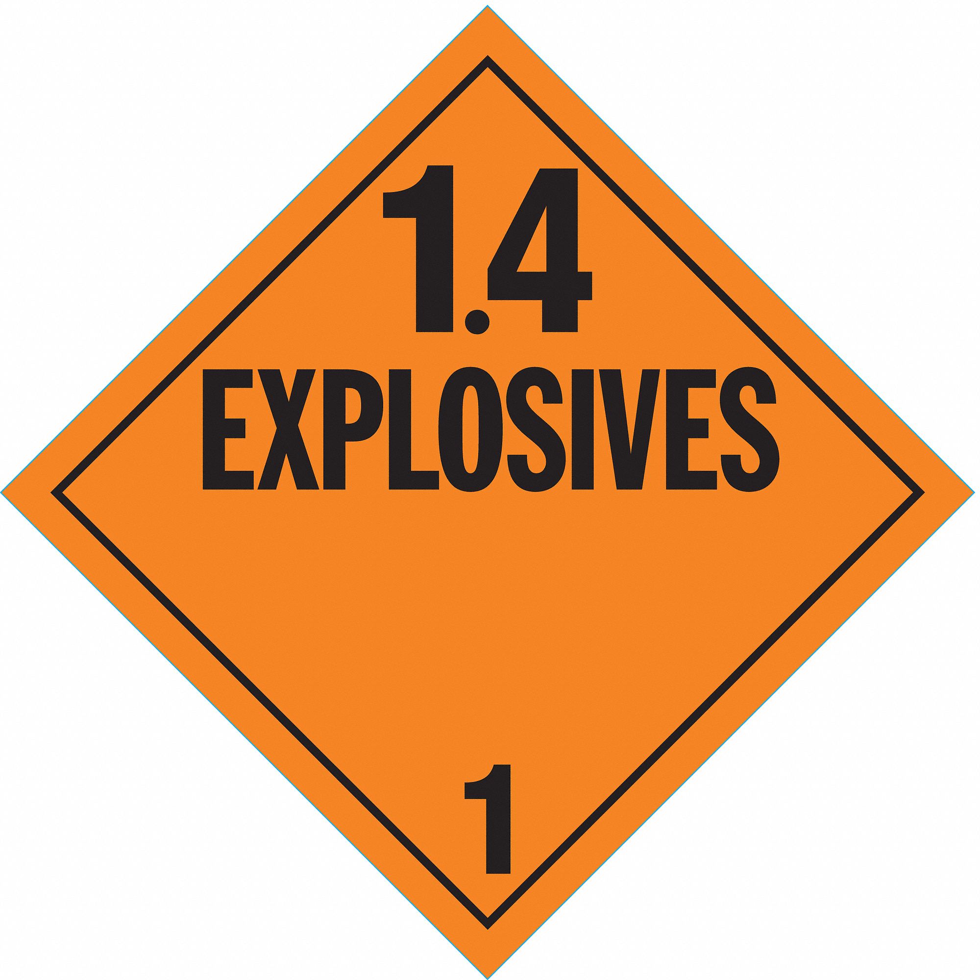 DOT CONTAINER PLACARD, 10-3/4