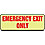 Emergency Exit Sign,3-1/2 x 10 In.,Glow