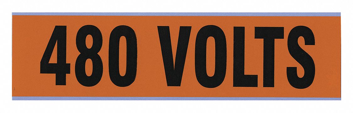 Conduit and Voltage Marker, 480 Volts, PK5