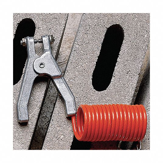 GRAINGER APPROVED Coiled Grounding Wire, Insulation Color Orange, Hand