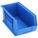 HANG AND STACK BIN, 8¼ IN X 14¾ IN X 7 IN, BLUE, LABEL HOLDERS