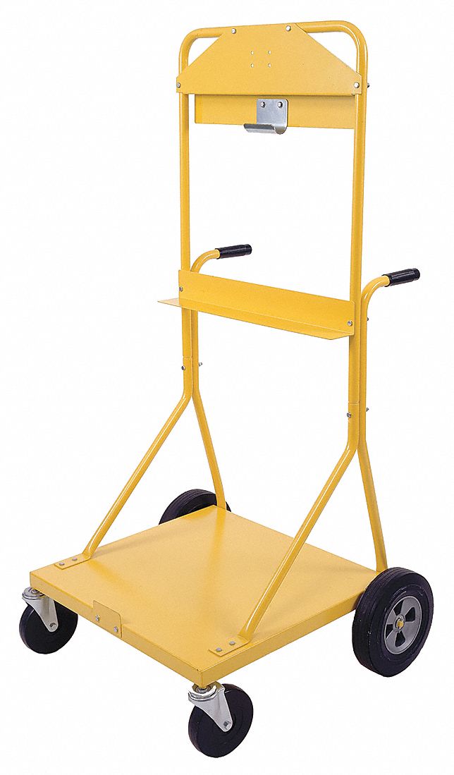 Mobile Eyewash Cart, Steel, For Use With Portable Eyewash 01110700, 24 in Length Grainger
