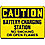 Caution No Smoking Sign,10 x 14In,BK/YEL