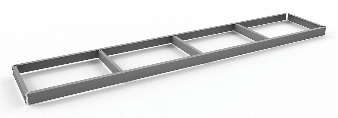 Shelf: 96 in   x 18 in, 1, 250 lb Load Capacity, Gray, Shelf