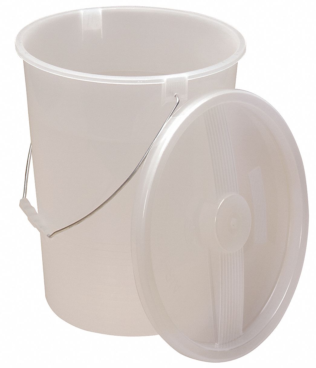 Bucket, 3 1/2 gal, Clear