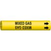 Mixed Gas Snap-On Pipe Markers