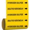 Hydrogen Sulfide Adhesive Pipe Markers on a Roll