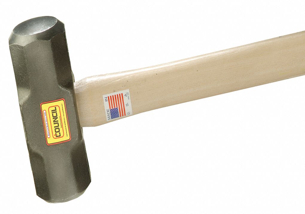 Double Face Sledge Hammer, 4 lb. Head Weight, 1-7/8" Head Width, 32" Overall Length