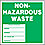 Nonhazardous Waste Label,6 In. H,PK25