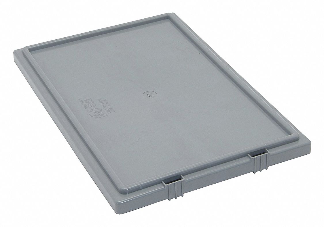 TOTE BOXLID,12-3/8W X 17-7/8L,GRAY