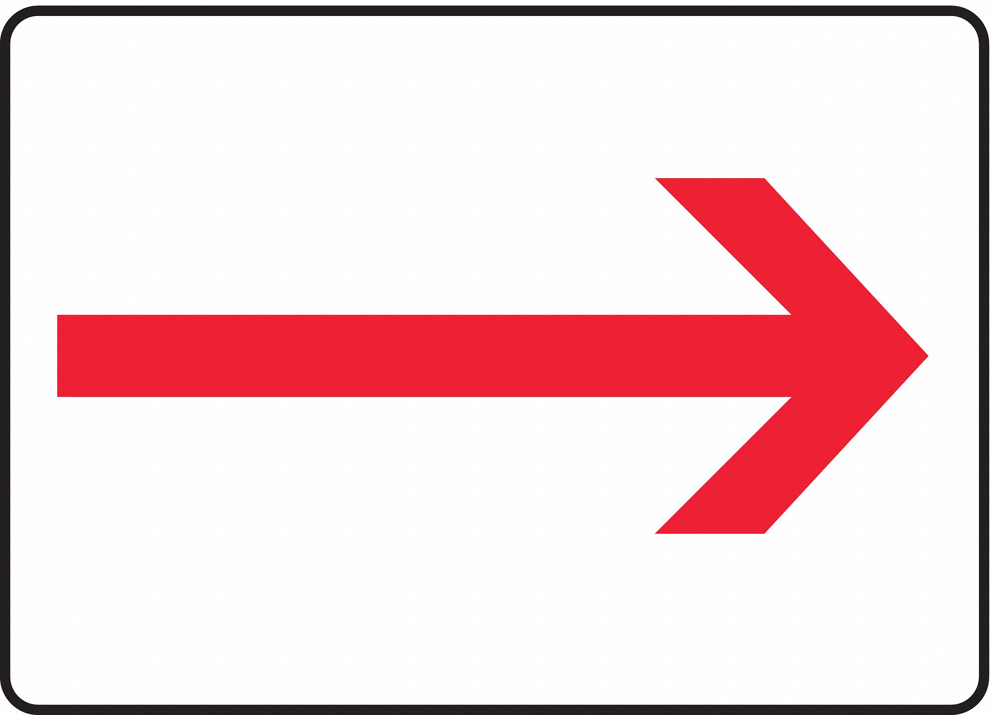 ACCUFORM Plastic, Directional Arrow Sign, 10