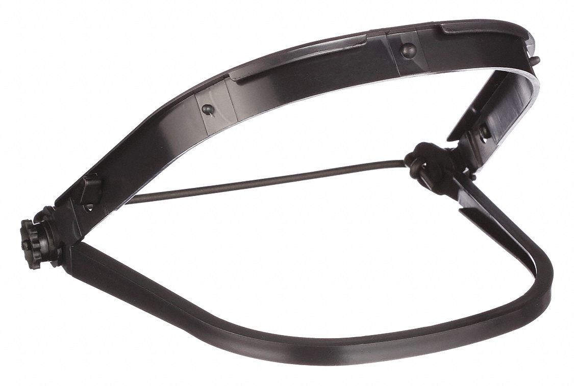 FACESHIELD BRACKET, DIELECTRIC, BLK, PLASTIC, FOR USE WITH MOST FRONT BRIM HARD HATS
