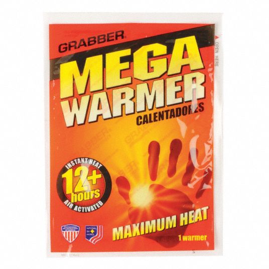 GRABBER, AirActivated, Up to 12 hr, Hand Warmer 9RL64MWES3 Grainger