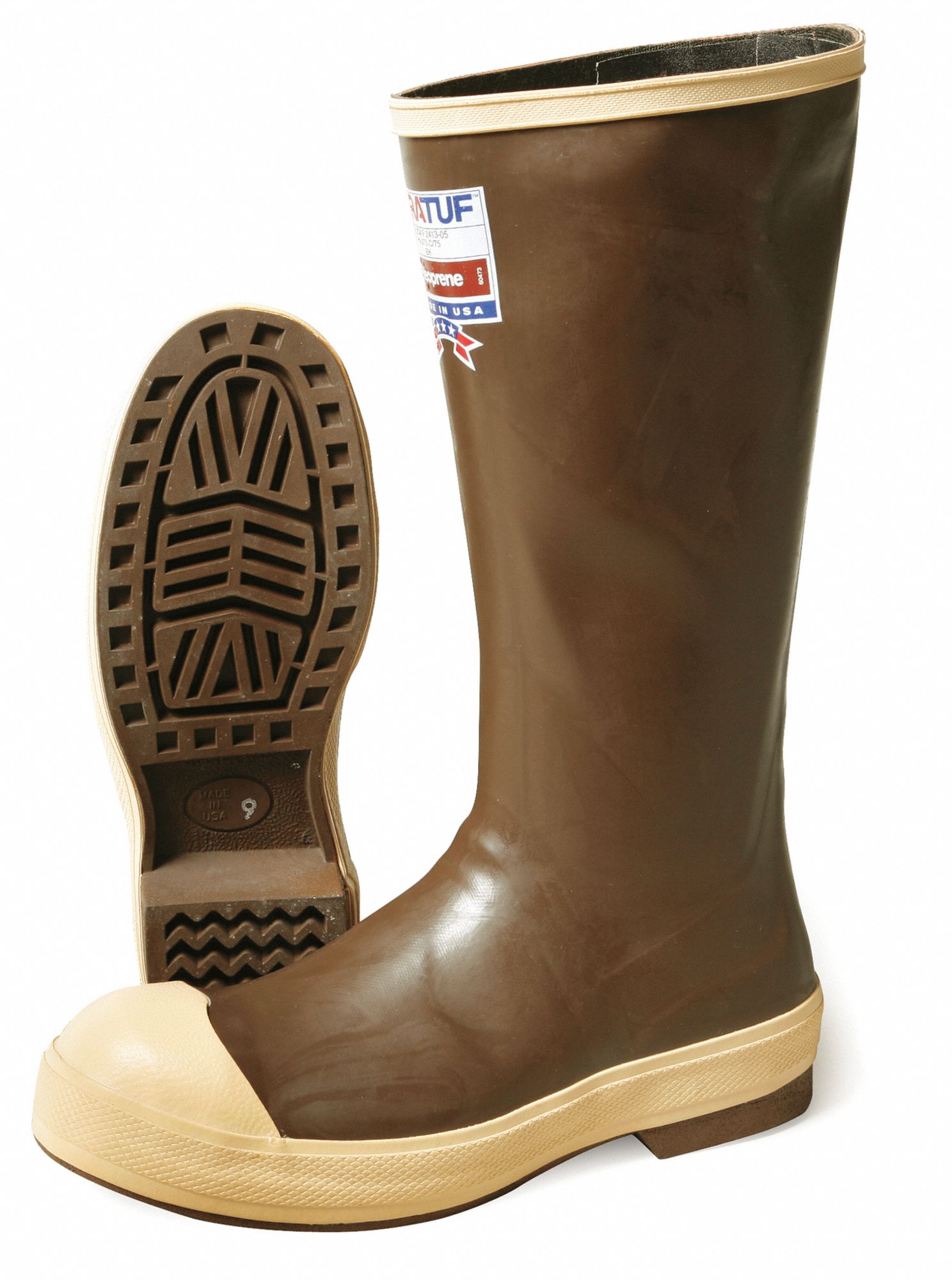 Rubber Boot: Cold-Insulated/Electrical Hazard (EH)/Steel Toe/Waterproof, Flex, Neoprene, 7, 1 PR