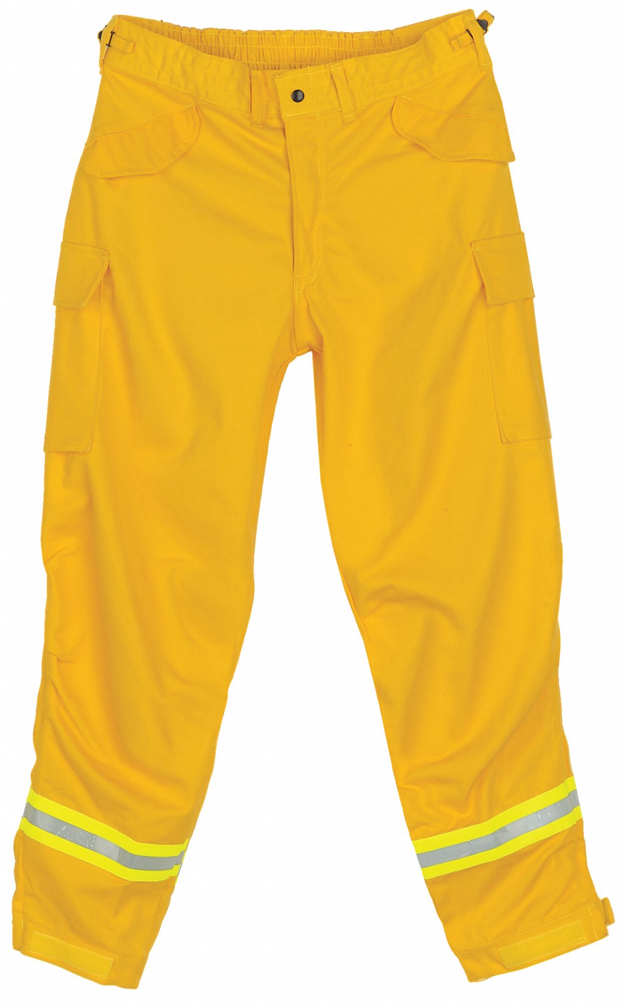 Wildland Fire Over Pants: XL, 39 to 43 in Fits Waist Size, 30 in Inseam, Yellow